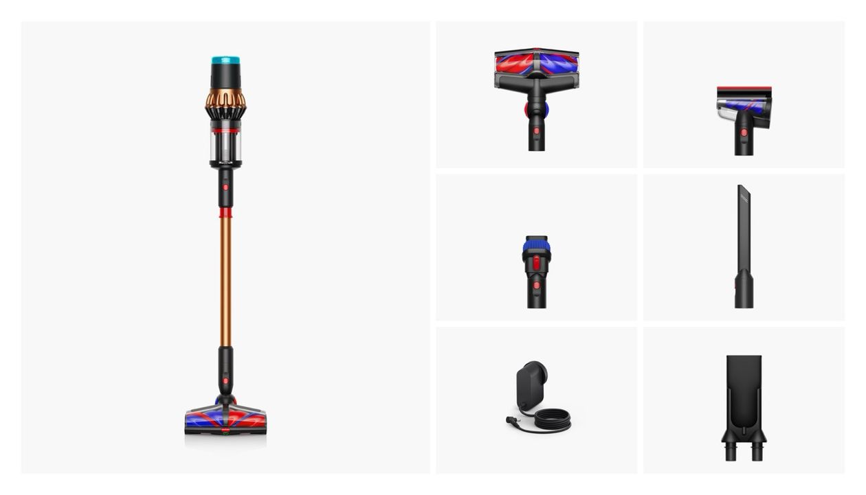 V16 Piston Animal Handstaubsauger Beutellos bis 70 min Laufzeit HEPA  (Schwarz, Kupfer) 