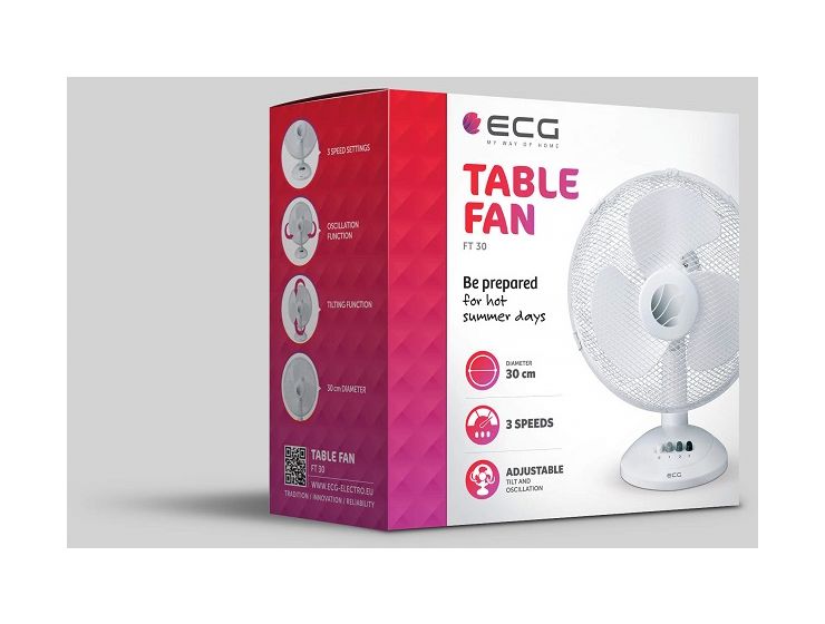 FT30A Ventilator Stand neigbar 52 dB  (Weiß) 
