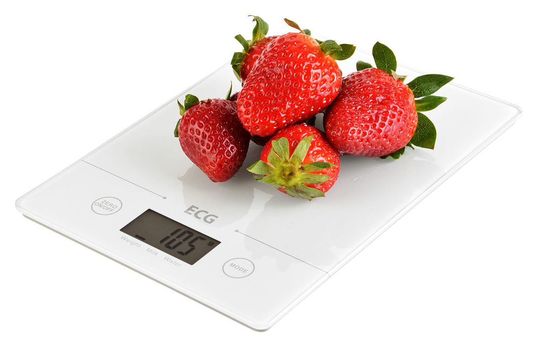 KV117 Slim Elektronische Küchenwaage bis 5 kg  (Weiß) 