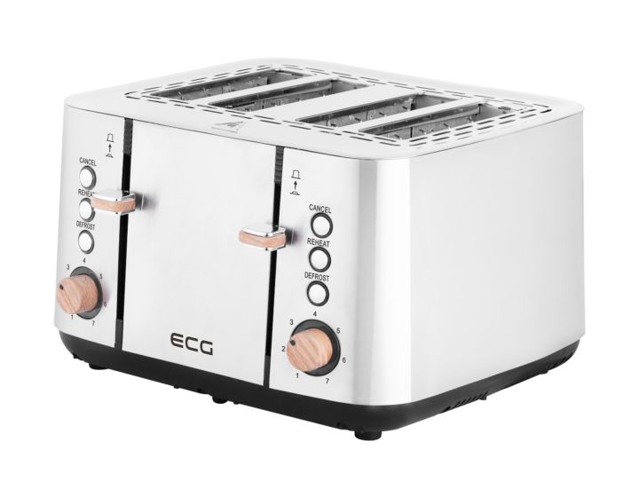 ST4767 Timber Toaster 1850 W 4 Scheibe(n) 7 Stufen  (Schwarz, Edelstahl) 