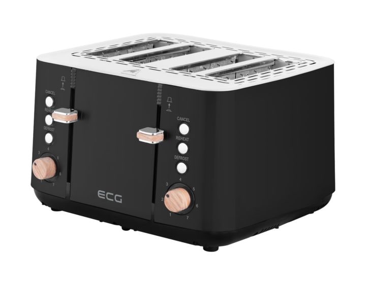 ST4768 Timber Toaster 1850 W 4 Scheibe(n) 7 Stufen  (Schwarz, Edelstahl) 