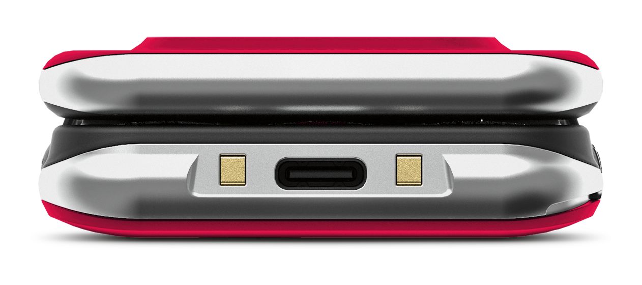 Joy V228 Seniorenhandy 4G Smartphone 7,11 cm (2.8 Zoll) 2 MP Single SIM  (Rot) 