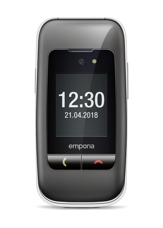 One 2G Smartphone 6,1 cm (2.4 Zoll 2 MP  (Schwarz, Grau) 