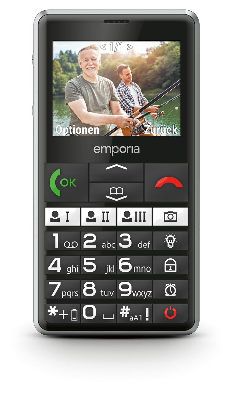 Pure V76 4G Smartphone 5,87 cm (2.31 Zoll) 2 MP Single SIM  (Schwarz) 