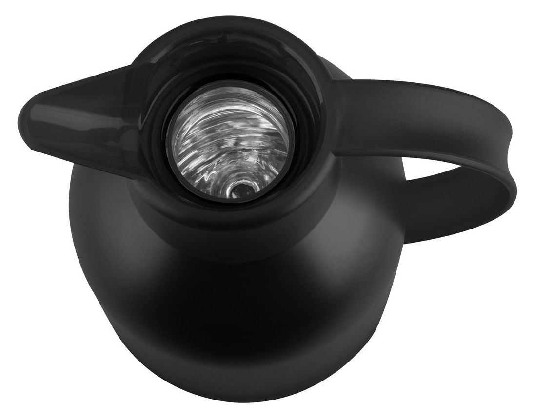 504235 SAMBA Quick Press Isolierkanne 1,0l Glas-Isolierkolben  (Schwarz) 