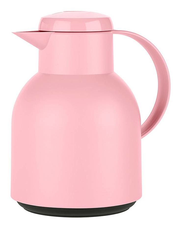 SAMBA Quick Press Isolierkanne 1,0l Glas-Isolierkolben  (Pink) 