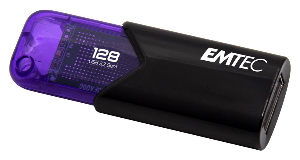 B110 Click Easy USB Typ-A Stick 128 GB  (Schwarz, Violett) 