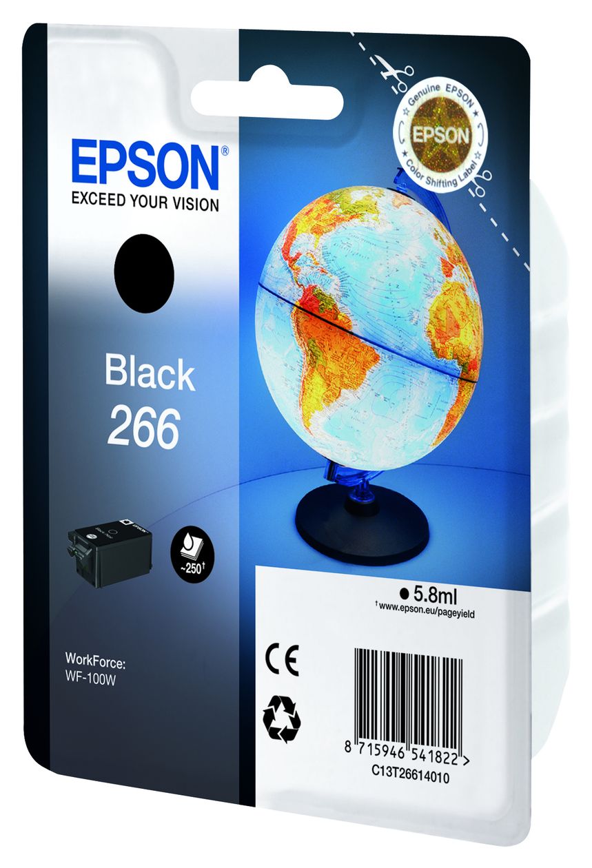 266 C13T26614010 originale Druckerpatronen Schwarz 5,8 ml 250 Seiten 