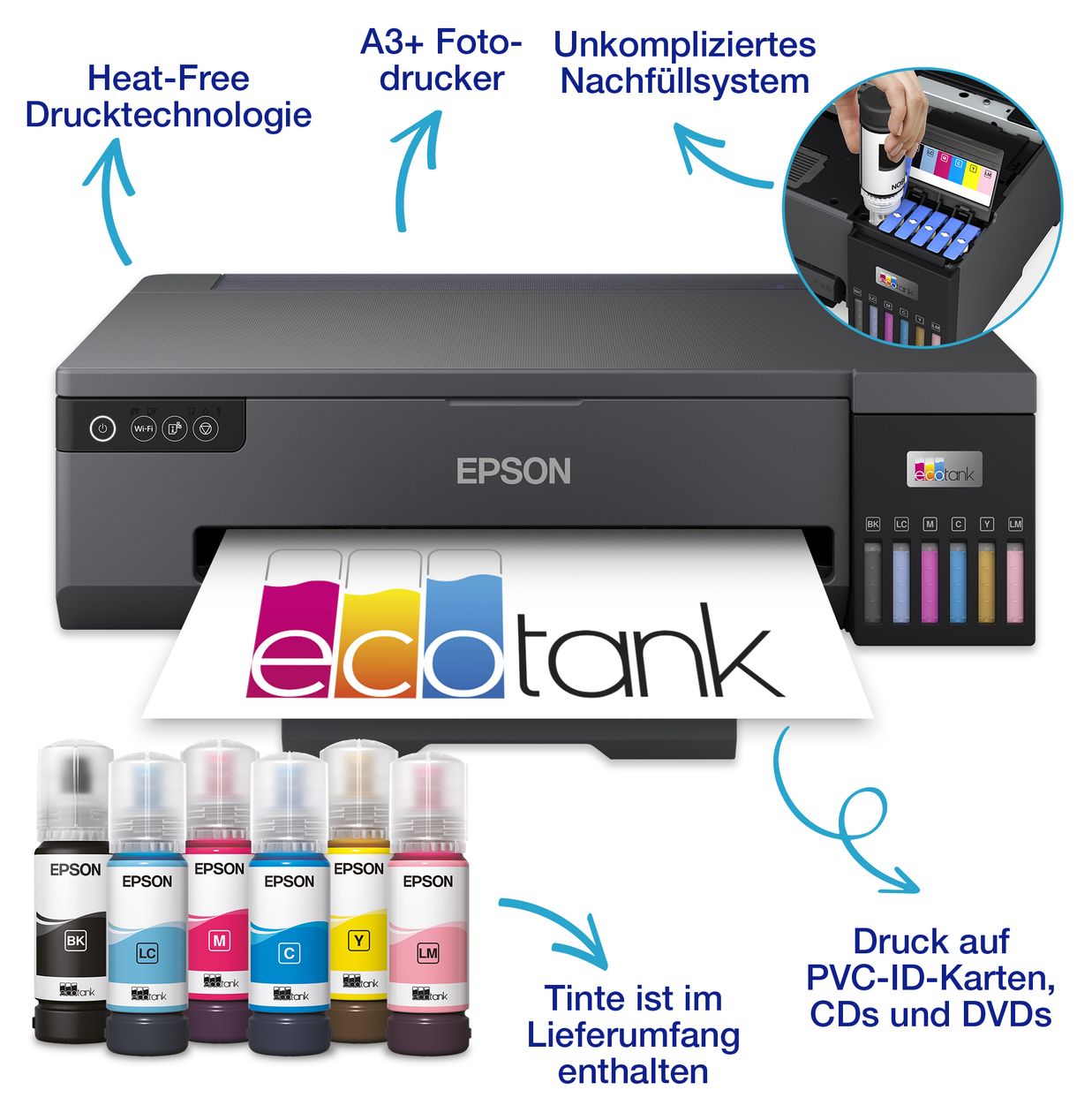 EcoTank ET-18100 Foto Drucker 5760 x 1440 DPI  (Schwarz) 