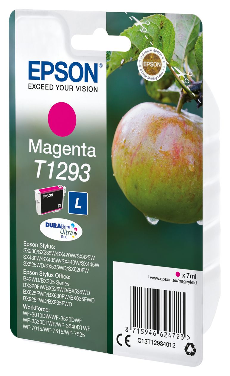 T1293 C13T12934012 originale Druckerpatronen Magenta 7 ml 