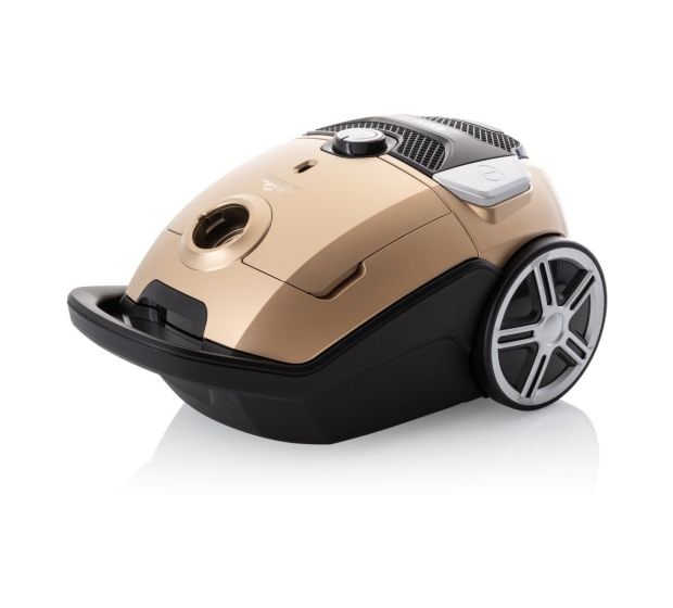 Avanto Bodenstaubsauger mit Staubbeutel 800 W HEPA  (Schwarz, Gold) 