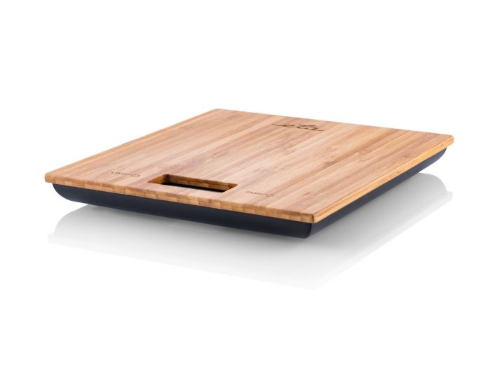 Bambi Elektronische Küchenwaage bis 5 kg Genauigkeit 1 g  (Holz) 