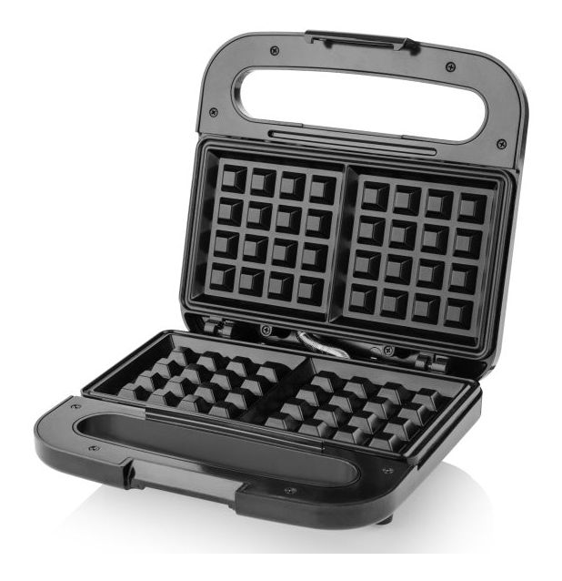 Barres Waffeleisen für 2 Waffeln 750 W  (Edelstahl) 
