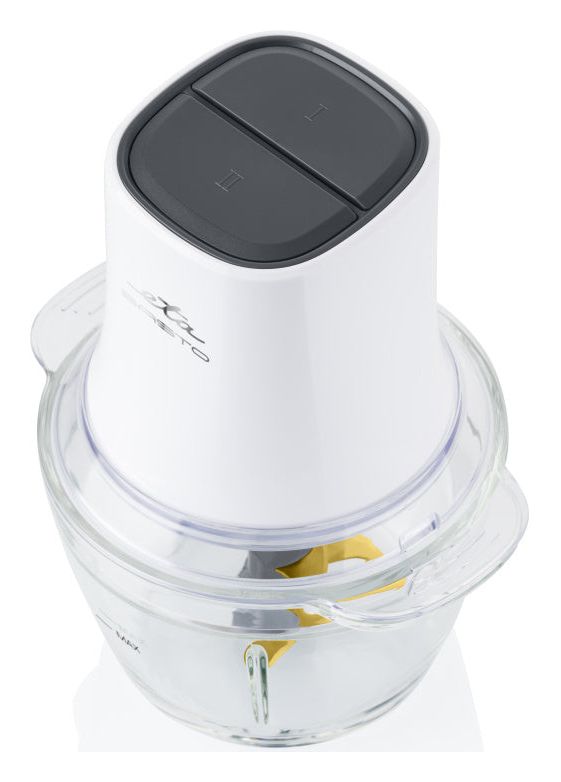 Basto II Zerkleinerer 400 W 2 Klingen 1 l Glas Behälter  (Weiß) 
