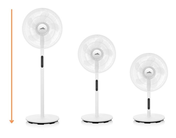 Breezo Ventilator Stand 62 dB  (Weiß) 