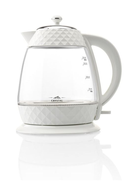 Crystal 1,7 l Wasserkocher 2200 W  (Transparent, Weiß) 