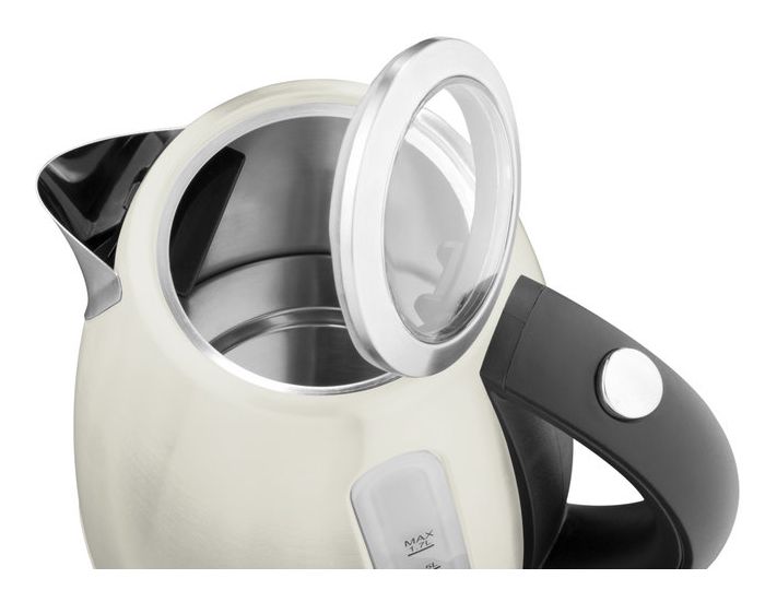 Ela 1,7 l Wasserkocher 2100 W (Beige, Schwarz, Edelstahl) 