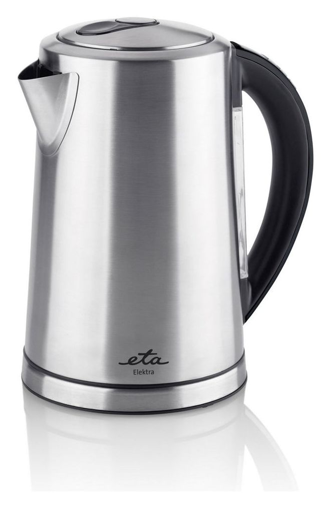 Elektra 1,7 l Wasserkocher 2200 W  (Schwarz, Edelstahl) 