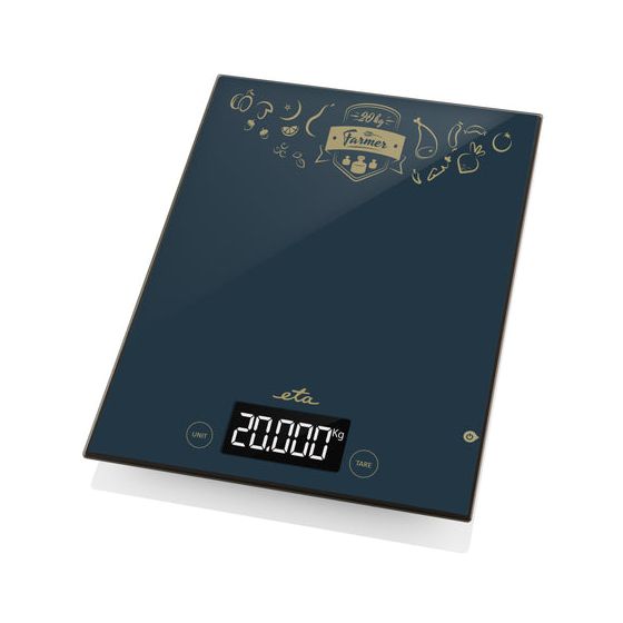 Farmer Elektronische Küchenwaage bis 20 kg Genauigkeit 1 g  (Schwarz) 