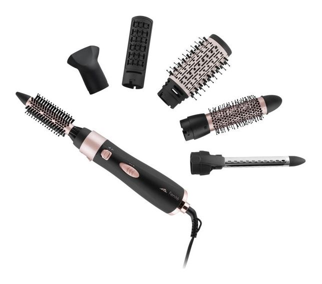 Fenité Black Edition Warmluftbürste 1000 W  (Schwarz, Rose) 