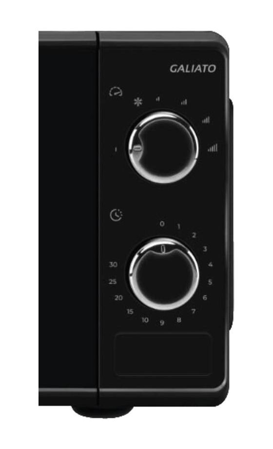 Galiato Freistehende Mikrowelle 700 W Größe: klein 6 Stufen  (Schwarz) 
