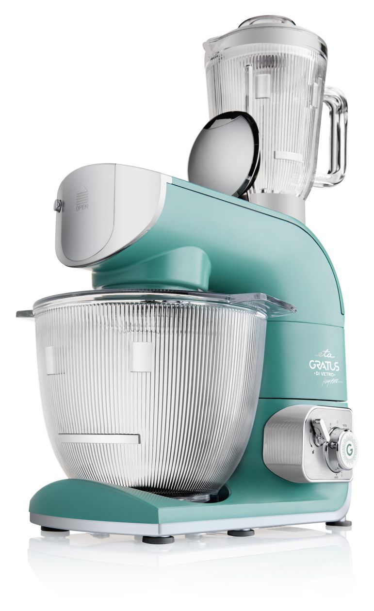 Gratus di Vetro 1200 W Küchenmaschine 5 l  (Grün, Edelstahl) 