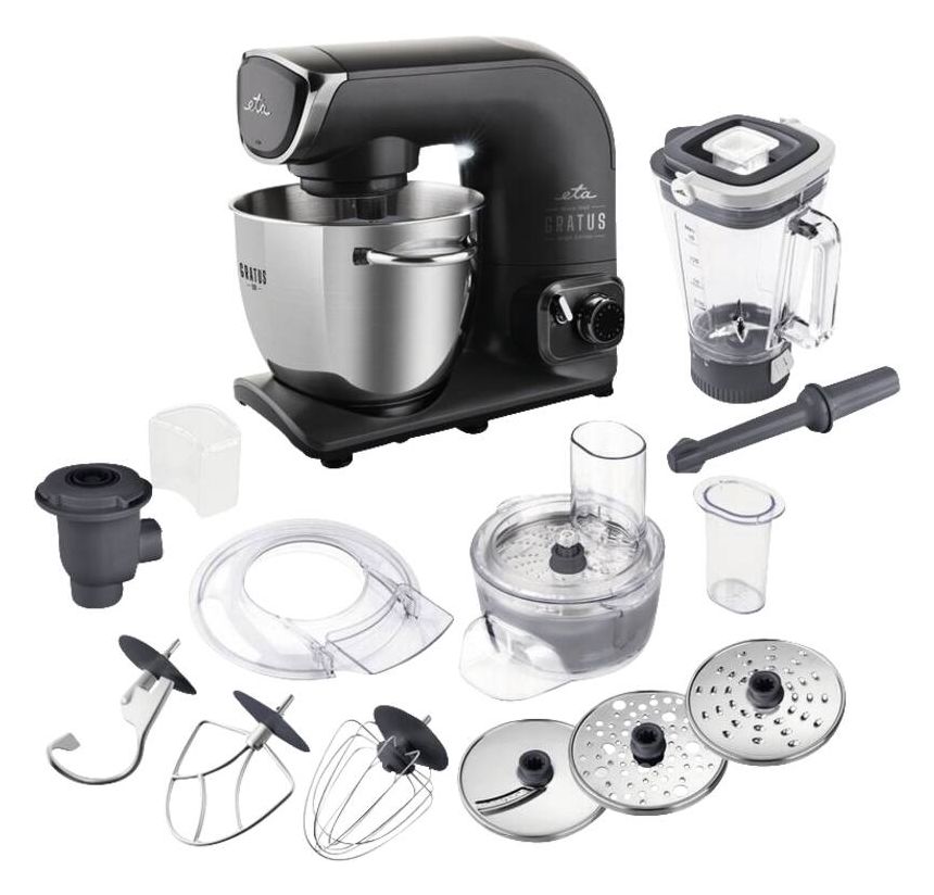 Gratus Evo 1500 W Küchenmaschine 5,5 l  (Grau, Edelstahl) 