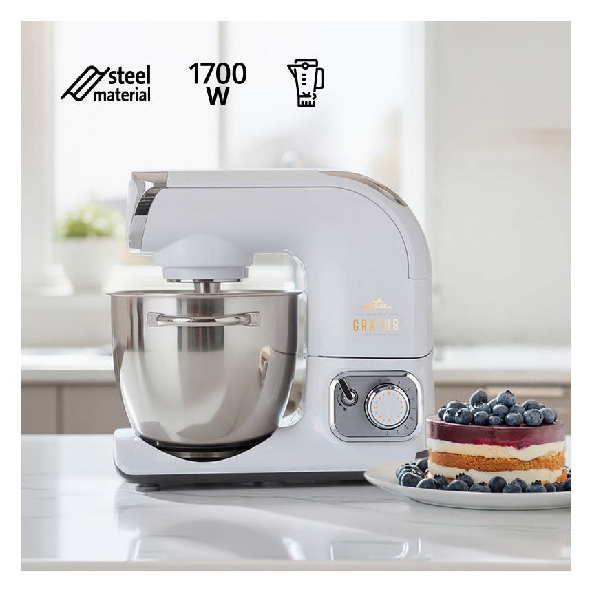 Gratus Evo Max II Standmixer 8 Stufen 1500 W  (Weiß) 
