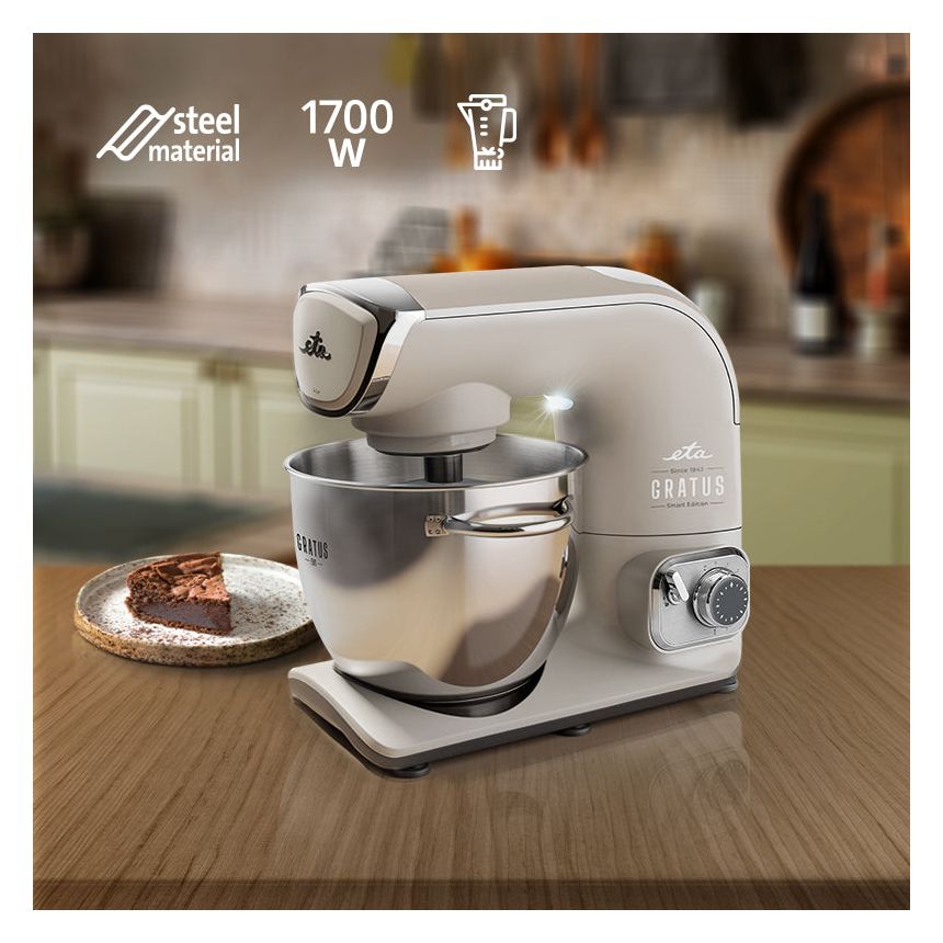 Gratus Evo Smart II Standmixer 8 Stufen 1500 W  (Grau/Beige) 