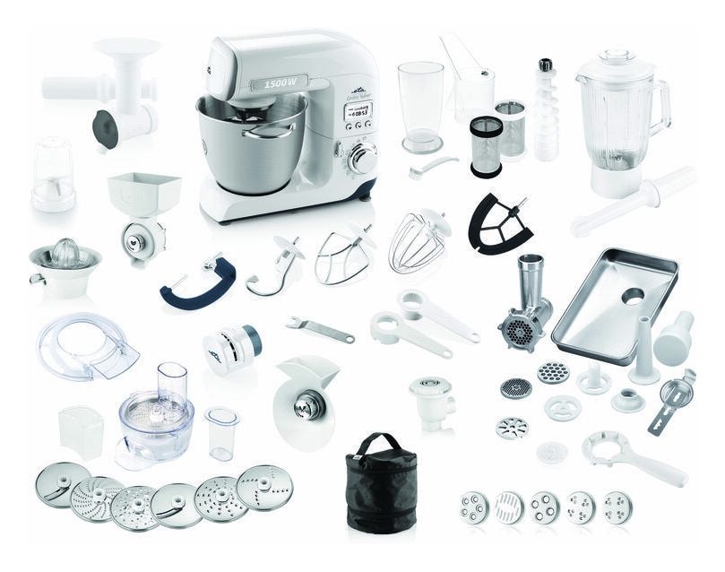 Gratus Kuliner II 1500 W Küchenmaschine 6,7 l  (Weiß) 