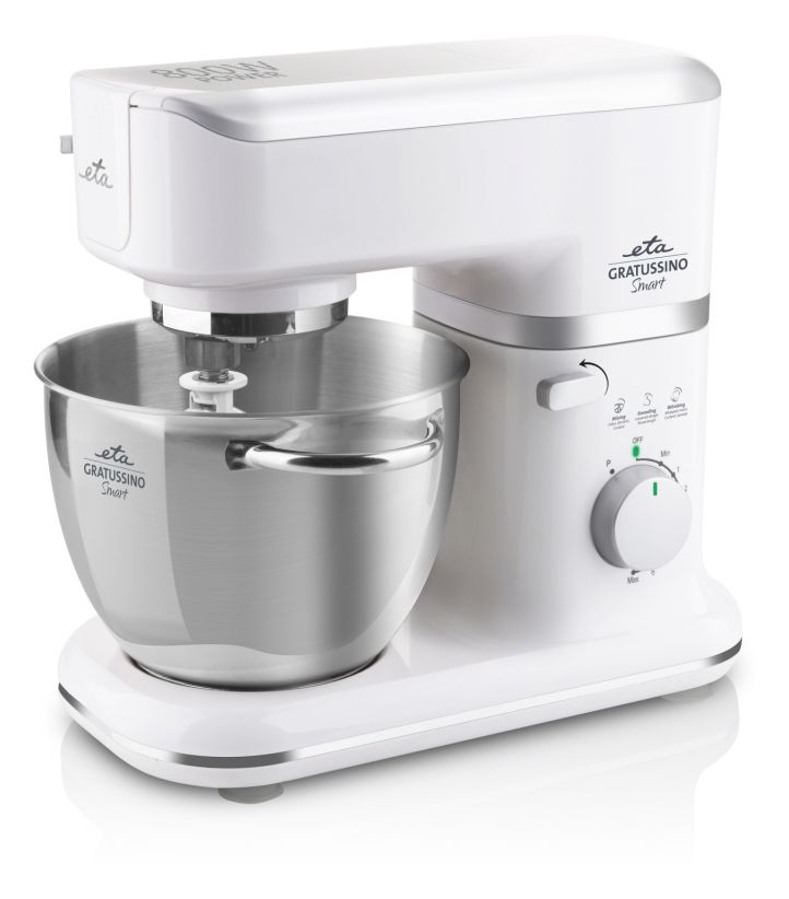 Gratussino Smart 800 W Küchenmaschine 4,5 l  (Edelstahl, Weiß) 
