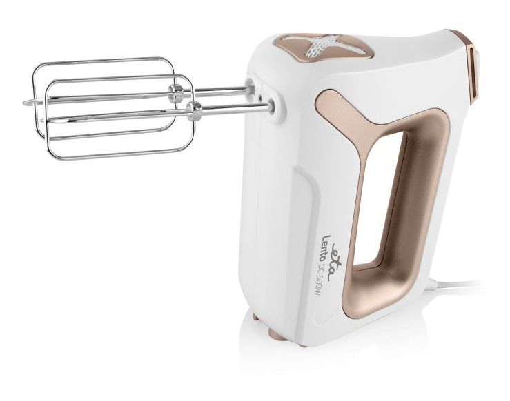 Lento Elements Handmixer 500 W 4 Stufen  (Weiß, Bronze) 