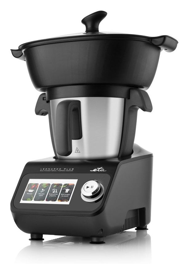 Leonardo Plus 600 W Küchenmaschine 3,5 l mit Waage  (Schwarz, Grau) 