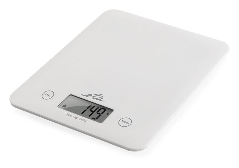 Lori Elektronische Küchenwaage bis 5 kg Genauigkeit 1 g  (Weiß) 