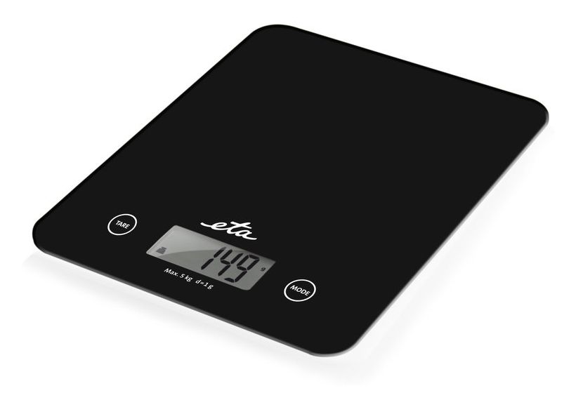 Lori Elektronische Küchenwaage bis 5 kg Genauigkeit 1 g  (Schwarz) 