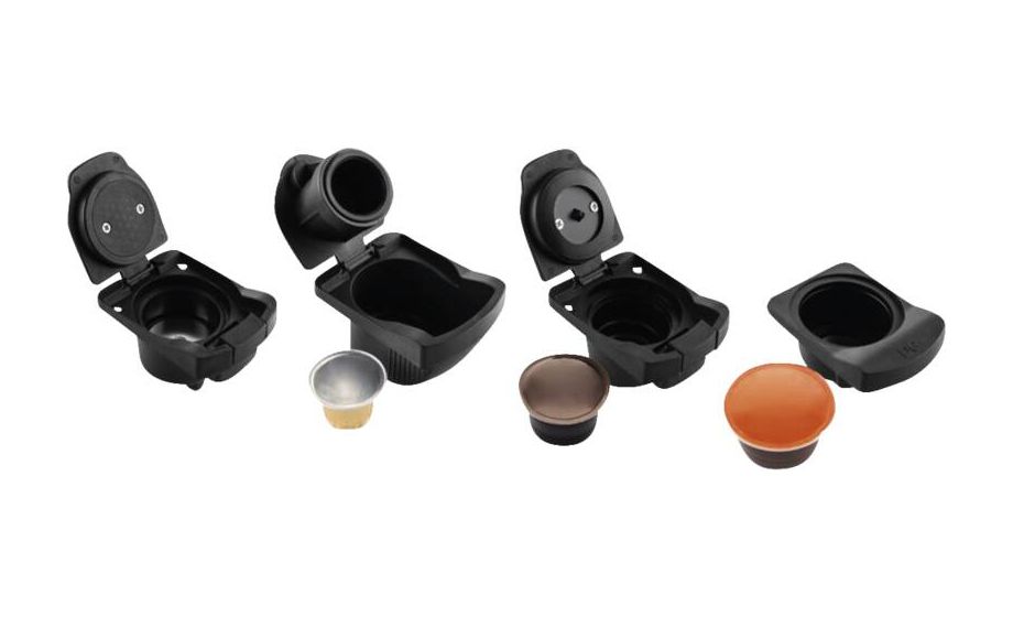 Multicaps Kaffeekapsel, Gemahlener Kaffee Maschine  (Schwarz) 