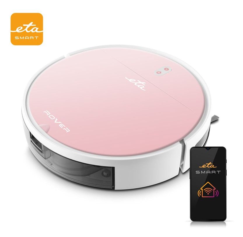Rover Saugroboter nass/trocken 110 min Akku  (Pink, Weiß) 