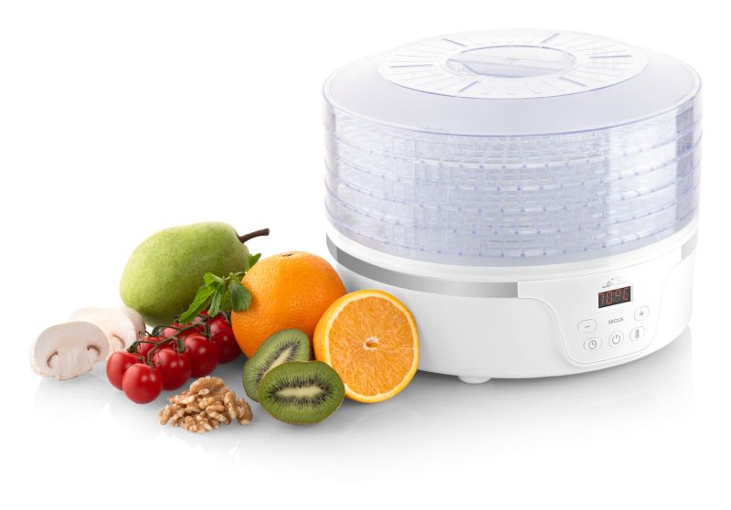 Secca Dörrautomat 380 W 24 h Maximale Timer-Zeit 5 Dörrgitter 