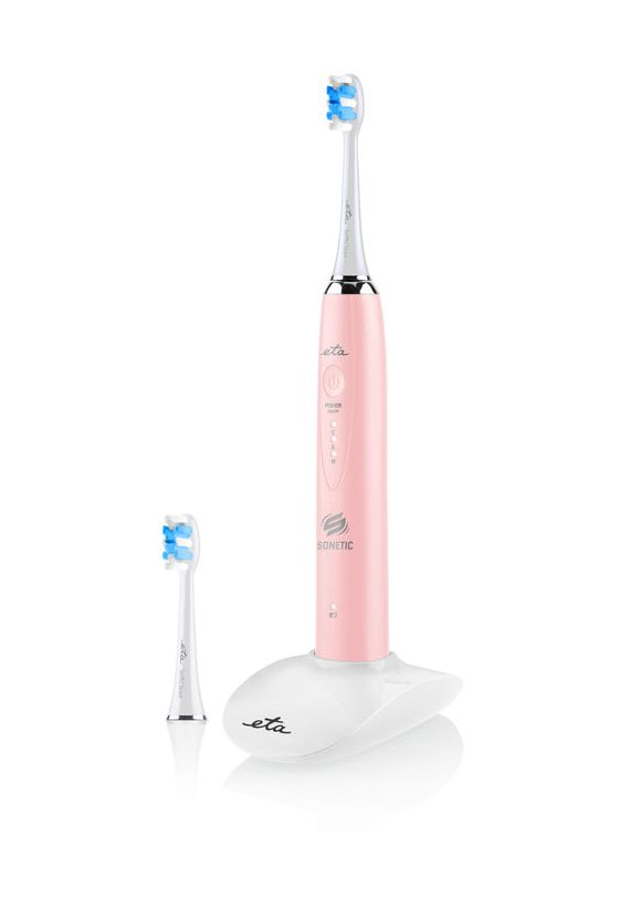 Sonetic Aufsteckbürsten 2 Stück  (Pink/Weiß) 