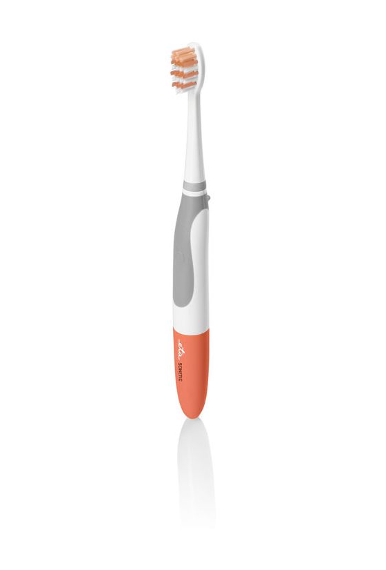 Sonetic Junior Schall-Zahnbürste für Kinder  (Orange, Weiß) 
