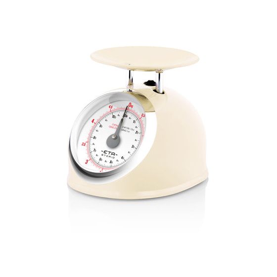 Storio Mechanische Küchenwaage bis 5 kg Genauigkeit 25 g  (Beige) 
