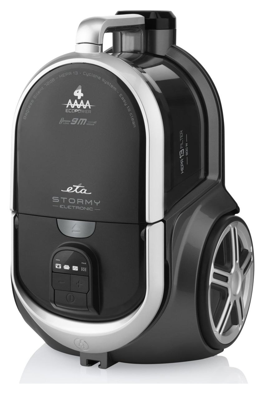 Stormy Bodenstaubsauger Beutellos 800 W HEPA  (Schwarz, Blau) 