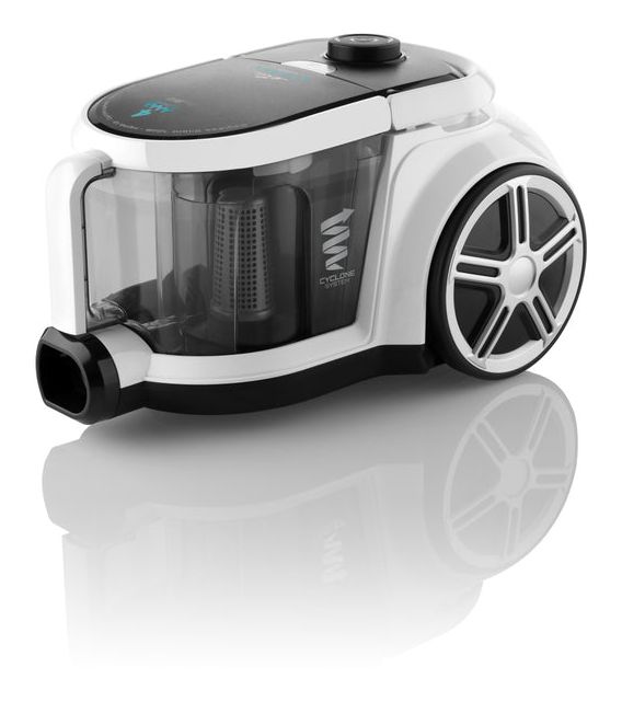 Stormy Home Bodenstaubsauger mit Staubbeutel 800 W HEPA  (Schwarz, Weiß) 