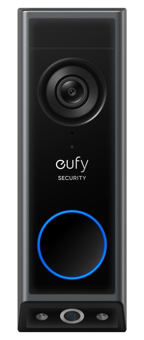 Video Doorbell E340 + Chime IP-Sicherheitskamera Außen Nachtsicht  (Schwarz) 