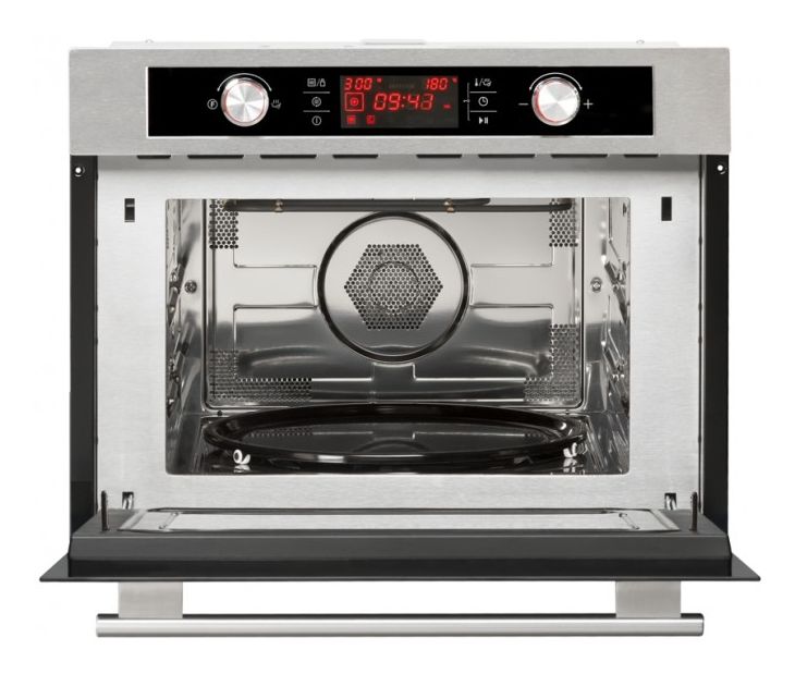 EBM4544HI Einbau-Mikrowelle 900 W Größe: maxi 5 Stufen Grill (Edelstahl) 