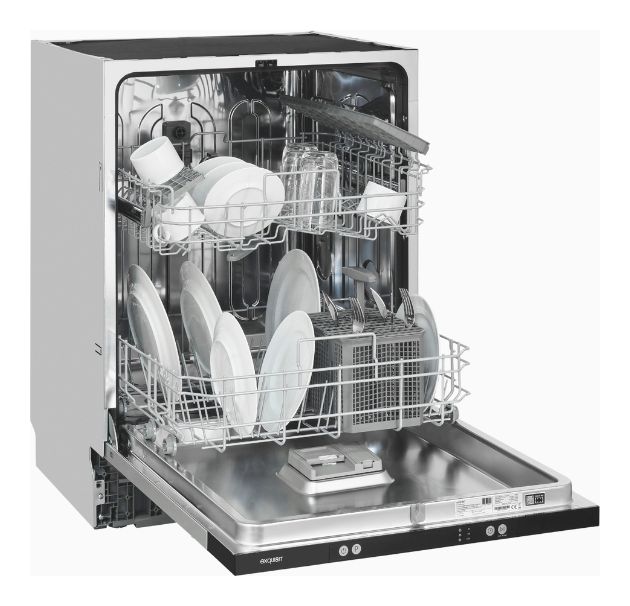EGSP1014-E-450D 60 cm Geschirrspüler vollintegriert (ohne Front) Leise 14 Maßgedecke aquaStop Funktion 