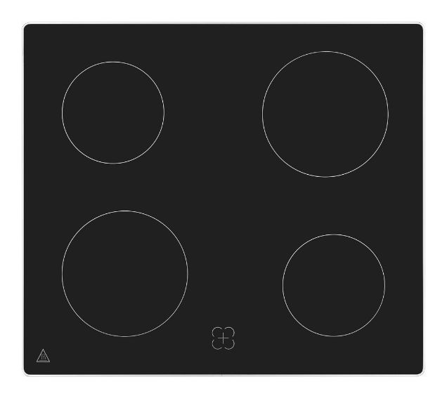 EHE256-U-020 mit Rahmen Herdset normal mit 60 cm Glaskeramik 