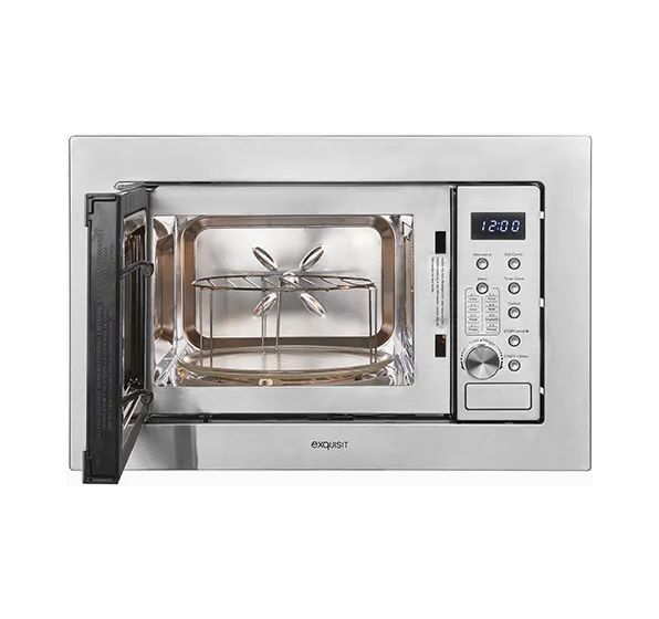 EMW20-DG-020 Einbau-Mikrowelle 1000 W Größe: klein 6 Stufen Grill (Edelstahl) 