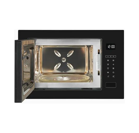 EMW25-G-020 Einbau-Mikrowelle 1200 W Größe: mittel 10 Stufen Grill (Schwarz) 