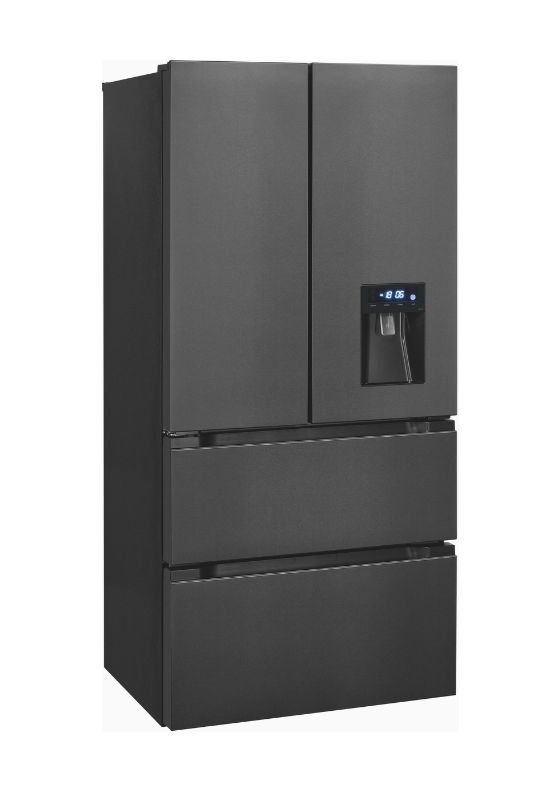 FD490-160-WS-202E Side-by-Side Kühl-/ Gefrierkombination French Door 323 l / 183 l 307 kWh NoFrost 1830 mm x 836 mm  (Grau) 